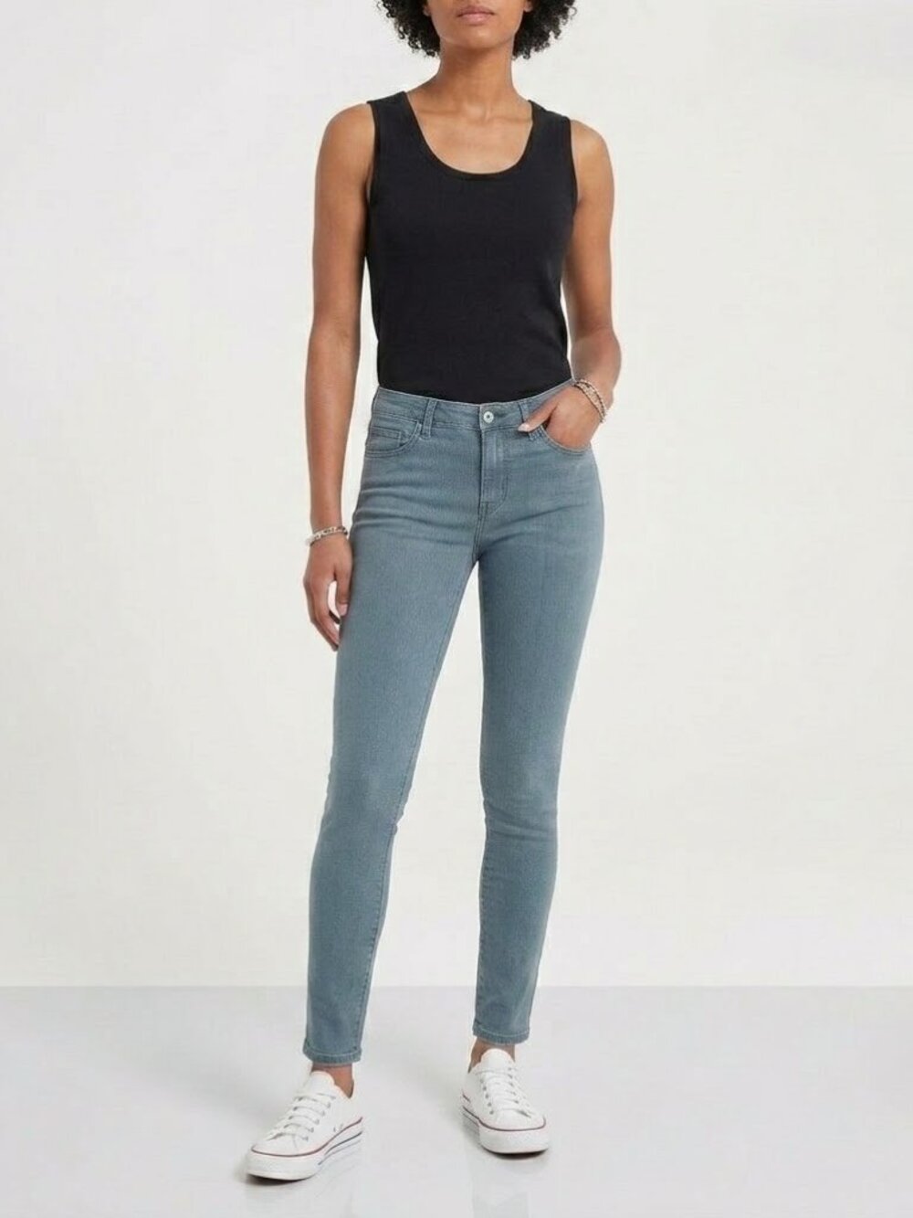 NWT Adriano Goldschmied AG Prima Ankle Sulphur Prussian Blue Cigarette Jeans 31